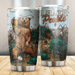 Bear Drinks Beer I Hate People Stainless Steel Tumbler, Tumbler Cups For Coffee/Tea, Great Customized Gifts For Birthday Christmas Thanksgiving