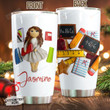 Personalized Teacher Stainless Steel Tumbler Perfect Gifts For Teacher Tumbler Cups For Coffee/Tea, Great Customized Gifts For Birthday Christmas Thanksgiving