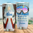 Personalized Skiing A Pair Of Skis Are The Ultimate Transformation To Freedom Stainless Steel Tumbler, Tumbler Cups For Coffee/Tea, Great Customized Gifts For Birthday Christmas Thanksgiving
