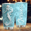 Personalized  Mermaid Lovers Stainless Steel Tumbler Perfect Gifts For Mermaid Lover Tumbler Cups For Coffee/Tea, Great Customized Gifts For Birthday Christmas Thanksgiving