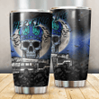 Her King Skull Firefighter Stainless Steel Tumbler Perfect Gifts For Firefighter Lover Tumbler Cups For Coffee/Tea, Great Customized Gifts For Birthday Christmas Thanksgiving