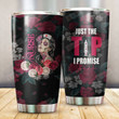 Nurse Just The Tip I Promised Glitter Stainless Steel Tumbler Perfect Gifts For Nurse Lover Tumbler Cups For Coffee/Tea, Great Customized Gifts For Birthday Christmas Thanksgiving