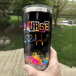 Colorful Medical Symbol Nurse Stainless Steel Tumbler Perfect Gifts For Nurse Tumbler Cups For Coffee/Tea, Great Customized Gifts For Birthday Christmas Thanksgiving