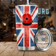 Poppy Daughter Veteran Most People Never Met Their Heroes Stainless Steel Tumbler Perfect Gifts For Veteran Tumbler Cups For Coffee/Tea, Great Customized Gifts For Birthday Christmas Thanksgiving Veteran's Day