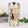Greyhound When I Saw You I Fell In Love And You Smiled Because You Knew Stainless Steel Tumbler, Tumbler Cups For Coffee/Tea, Great Customized Gifts For Birthday Christmas Thanksgiving