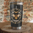 Bee Stay Wild Moon Child Stainless Steel Tumbler, Tumbler Cups For Coffee/Tea, Great Customized Gifts For Birthday Christmas Thanksgiving
