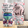 Personalized Hippie Spirit Of A Fairy Stay Wild Stainless Steel Tumbler Perfect Gifts For Hippie Tumbler Cups For Coffee/Tea, Great Customized Gifts For Birthday Christmas Thanksgiving