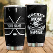 Personalized Ice Hockey Mom Don't Fuck With Me Stainless Steel Tumbler Perfect Gifts For Hockey Lover Tumbler Cups For Coffee/Tea, Great Customized Gifts For Birthday Christmas Thanksgiving Mother's Day