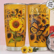 Personalized Butterfly Sunflower Be The Best You For You Stainless Steel Tumbler, Tumbler Cups For Coffee/Tea, Great Customized Gifts For Birthday Christmas Thanksgiving