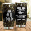Personalized Family Dear Dad From Kids Thanks For Not Pulling Out Stainless Steel Tumbler Perfect Gifts For Family Lover Tumbler Cups For Coffee/Tea, Great Customized Gifts For Birthday Christmas Thanksgiving Father's Day