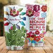 Personalized Crochet Punching People Is Frowned Upon Stainless Steel Tumbler Perfect Gifts For Crochet Lover Tumbler Cups For Coffee/Tea, Great Customized Gifts For Birthday Christmas Thanksgiving