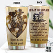 Personalized Skull Couple To My Husband From Wife The End Of Our Lives Together Stainless Steel Tumbler Perfect Gifts For Skull Lover Tumbler Cups For Coffee/Tea, Great Customized Gifts For Birthday Christmas Thanksgiving Wedding Valentine's Day