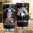Personalized Unicorn I Just Baked You Some Shut The Fucupcakes Stainless Steel Tumbler Perfect Gifts For Unicorn Lover Tumbler Cups For Coffee/Tea, Great Customized Gifts For Birthday Christmas Thanksgiving