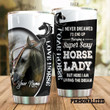 Personalized Super Sexy Horse Lady Stainless Steel Tumbler Tumbler Cups For Coffee/Tea Perfect Customized Gifts For Birthday Christmas Thanksgiving Awesome Gifts For Horse Lovers