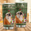 Personalized Bulldog Wine A Woman Cannot Survive Stainless Steel Tumbler Tumbler Cups For Coffee/Tea Great Customized Gifts For Birthday Christmas Thanksgiving Perfect Gifts For Dog Lovers