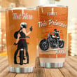 Personalized Forget Glass Slippers This Princess Wears Motorcycle Boots Stainless Steel Tumbler Perfect Gifts For Motorcycle Lover Tumbler Cups For Coffee/Tea, Great Customized Gifts For Birthday Christmas Thanksgiving
