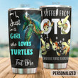 Personalized Sea Turtle I Suffer From Obsessive Turtle Disorder Stainless Steel Tumbler Perfect Gifts For Sea Turtle Lover Tumbler Cups For Coffee/Tea, Great Customized Gifts For Birthday Christmas Thanksgiving