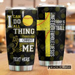 Personalized Softball I Can Do All Things Stainless Steel Tumbler Tumbler Cups For Coffee/Tea Great Customized Gifts For Birthday Christmas Thanksgiving Perfect Gifts For Softball Lovers