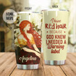 Personalized Redhead I Need A Warning Label Stainless Steel Tumbler Perfect Gifts For Redhead Lover Tumbler Cups For Coffee/Tea, Great Customized Gifts For Birthday Christmas Thanksgiving