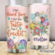 Personalized Crochet I Don't Hoard Yarn Stainless Steel Tumbler Perfect Gifts For Yarn Lover Tumbler Cups For Coffee/Tea, Great Customized Gifts For Birthday Christmas Thanksgiving