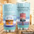 Personalized Traveling The World Is Big Stainless Steel Tumbler Perfect Gifts For Traveling Lover Tumbler Cups For Coffee/Tea, Great Customized Gifts For Birthday Christmas Thanksgiving