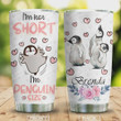 Personalized I'm Not Short I'm Penguin Size Stainless Steel Tumbler, Tumbler Cups For Coffee/Tea, Great Customized Gifts For Birthday Christmas Thanksgiving