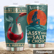 Personalized Mermaid Wine Of Course I Drink Like A Fish Stainless Steel Tumbler Perfect Gifts For Mermaid Lover Tumbler Cups For Coffee/Tea, Great Customized Gifts For Birthday Christmas Thanksgiving