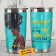Personalized Black Girl I'm Living Best Life I Ain't Going Back And Forth With You Stainless Steel Tumbler, Tumbler Cups For Coffee/Tea, Great Customized Gifts For Birthday Christmas Thanksgiving