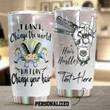 Personalized Hair Hustler I Can Change Your Hair Stainless Steel Tumbler Tumbler Cups For Coffee/Tea Meaningful Customized Gifts For Birthday Christmas Thanksgiving Awesome Gifts For Hair Stylist