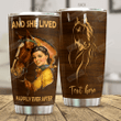 Personalized Horse And She Lived Happily Ever After Stainless Steel Tumbler Tumbler Cups For Coffee/Tea Perfect Customized Gifts For Birthday Christmas Thanksgiving Awesome Gifts For Horse Lovers