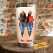 Personalized Black Girl Coffee And Friends Make The Perfect Blend Stainless Steel Tumbler, Tumbler Cups For Coffee/Tea, Great Customized Gifts For Birthday Christmas Thanksgiving