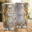 Personalized Golden Butterfly Beside Us Everyday Stainless Steel Tumbler Perfect Gifts For Butterfly Lover Tumbler Cups For Coffee/Tea, Great Customized Gifts For Birthday Christmas Thanksgiving