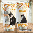 Personalized Tuxedo Cat I Am Your Friend Stainless Steel Tumbler Perfect Gifts For Cat Lover Tumbler Cups For Coffee/Tea, Great Customized Gifts For Birthday Christmas Thanksgiving