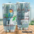 Personalized Hummingbird Something Wonderful Is About To Happen Stainless Steel Tumbler Perfect Gifts For Hummingbird Lover Tumbler Cups For Coffee/Tea, Great Customized Gifts For Birthday Christmas Thanksgiving