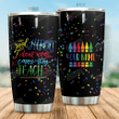 Personalized Teacher Real Heroes Don't Wear Capes Stainless Steel Tumbler Perfect Gifts For Teacher Tumbler Cups For Coffee/Tea, Great Customized Gifts For Birthday Christmas Thanksgiving