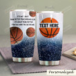 Personalized Basketball It's Not About Being Better Than Someone Else Stainless Steel Tumbler Perfect Gifts For Basketball Lover Tumbler Cups For Coffee/Tea, Great Customized Gifts For Birthday Christmas Thanksgiving