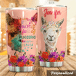 Personalized Alpaca In A World Full Of Unicorns Stainless Steel Tumbler Perfect Gifts For Unicorn Lover Tumbler Cups For Coffee/Tea, Great Customized Gifts For Birthday Christmas Thanksgiving