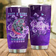 Personalized Floral Horse Just A Girl Love Horse Stainless Steel Tumbler, Tumbler Cups For Coffee/Tea, Great Customized Gifts For Birthday Christmas Thanksgiving