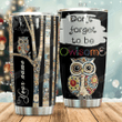 Personalized Owl Don't Forget To Be Owlsome Stainless Steel Tumbler Perfect Gifts For Owl Lover Tumbler Cups For Coffee/Tea, Great Customized Gifts For Birthday Christmas Thanksgiving