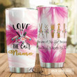 Personalized Hairstylist Love Is In The Hair Stainless Steel Tumbler Tumbler Cups For Coffee/Tea Meaningful Customized Gifts For Birthday Christmas Thanksgiving Awesome Gifts For Hair Stylist