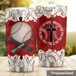 Personalized Baseball Bat And Ball Do It All For The Glory Of God Stainless Steel Tumbler Perfect Gifts For Baseball Lover Tumbler Cups For Coffee/Tea, Great Customized Gifts For Birthday Christmas Thanksgiving