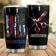 Personalized Hairstylist Equipment American Flag Stainless Steel Tumbler Tumbler Cups For Coffee/Tea Meaningful Customized Gifts For Birthday Christmas Thanksgiving Awesome Gifts For Hair Stylist