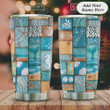 Personalized Relax Sea Beach Sand Stainless Steel Tumbler, Tumbler Cups For Coffee/Tea, Great Customized Gifts For Birthday Christmas Thanksgiving