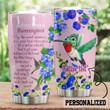 Personalized Hummingbird Let Your True Colors Glow Stainless Steel Tumbler Perfect Gifts For Hummingbird Lover Tumbler Cups For Coffee/Tea, Great Customized Gifts For Birthday Christmas Thanksgiving