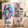 Personalized Native Horse A Girl Who Loves Horses Stainless Steel Tumbler Tumbler Cups For Coffee/Tea Perfect Customized Gifts For Birthday Christmas Thanksgiving Awesome Gifts For Horse Lovers