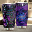 Personalized Purple Butterfly To My Daughter From Mom Learning To Dance In The Rain Stainless Steel Tumbler Perfect Gifts For Butterfly Lover Tumbler Cups For Coffee/Tea, Great Customized Gifts For Birthday Christmas Thanksgiving