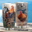Personalized Chickens Are Like Potato Chips Stainless Steel Tumbler Perfect Gifts For Chicken Lover Tumbler Cups For Coffee/Tea, Great Customized Gifts For Birthday Christmas Thanksgiving