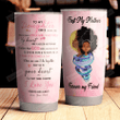Personalized Black Family To My Daughter From Mom I Love You Forever And Always Stainless Steel Tumbler Perfect Gifts For Black Family Tumbler Cups For Coffee/Tea, Great Customized Gifts For Birthday Christmas Thanksgiving