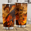 Personalized Ferocious Fire Dragon Stainless Steel Tumbler Perfect Gifts For Dragon Lover Tumbler Cups For Coffee/Tea, Great Customized Gifts For Birthday Christmas Thanksgiving