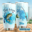 Personalized Fishing Gone Fishing Keep It Reel Stainless Steel Tumbler Perfect Gifts For Fishing Lover Tumbler Cups For Coffee/Tea, Great Customized Gifts For Birthday Christmas Thanksgiving
